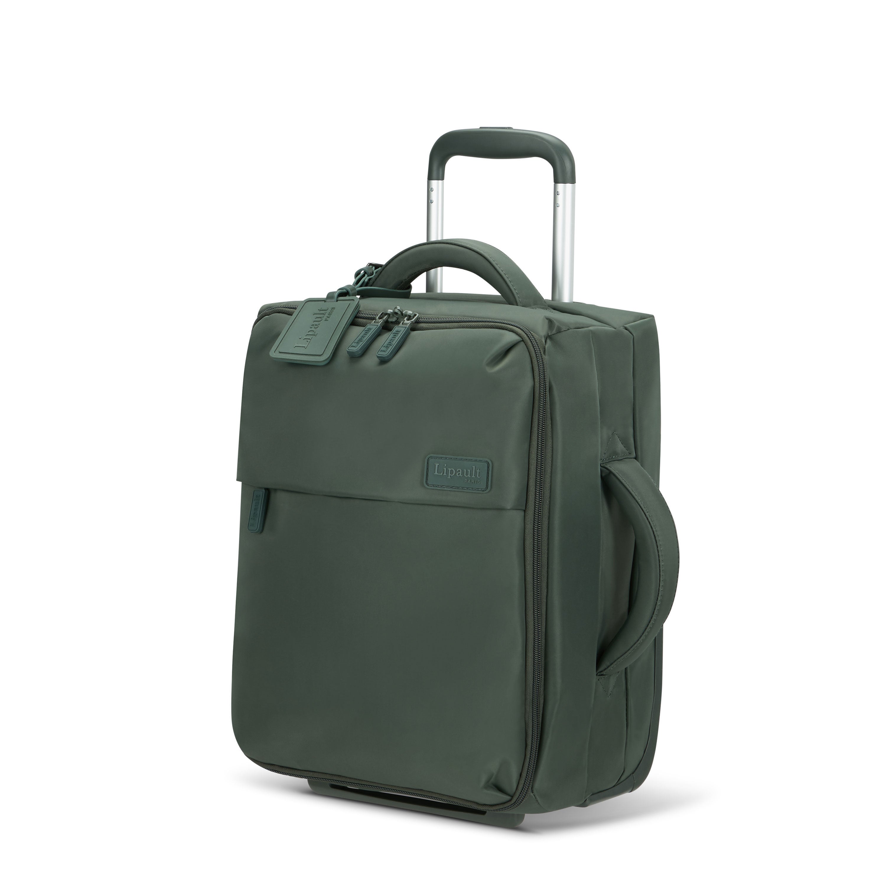 Lipault Foldable Plume Mini Cabin Upright, Khaki Green, Front 3/4 Image image number 3